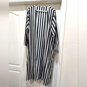 Black / White duster and pant set